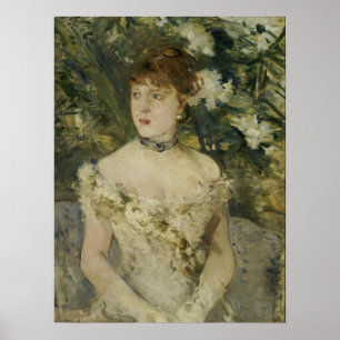 Morisot - Junge Frau, gekleidet für den Ball 1879 Poster
