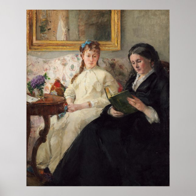 Morisot - Mutter und Schwester des Künstlers 1870 Poster (Vorne)