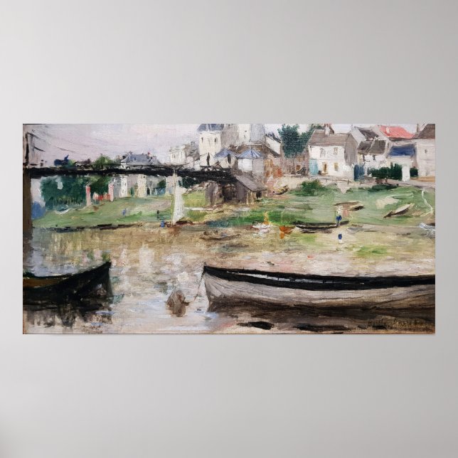 Morisot - Seine-Boote 1880 Poster (Vorne)