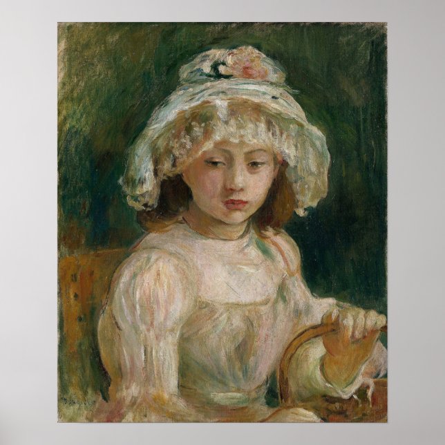 Morisot - Young Girl With Hat Poster (Vorne)