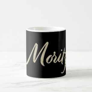 Moritz Name whitegold Tasse Teetasse Kaffeetasse