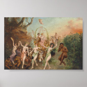 Moritz Stifter Fest der Faune und Nymphen Plakat