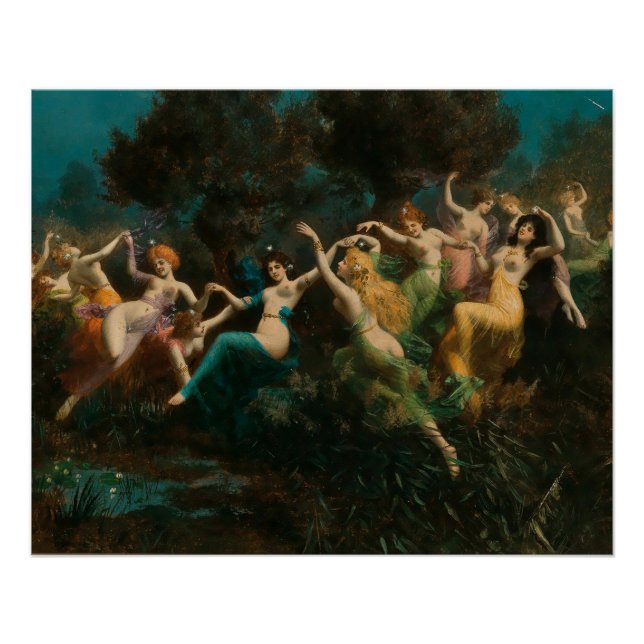 Moritz Stifter Nymphen Glossy Poster (Vorderseite)
