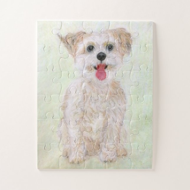 Morkie Chien Puzzle surdimensionné (Vertical)