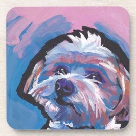 morkie Designerzucht-Pop-Hundekunst Untersetzer