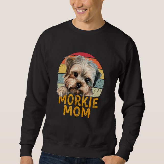 Morkie Dog Mom Retro  Dogs My Cardio Dog Sweatshirt (Vorderseite)