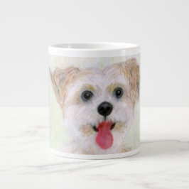 Morkie Dog Nah Up Jumbo-Kaffee-Tasse Jumbo-Tasse