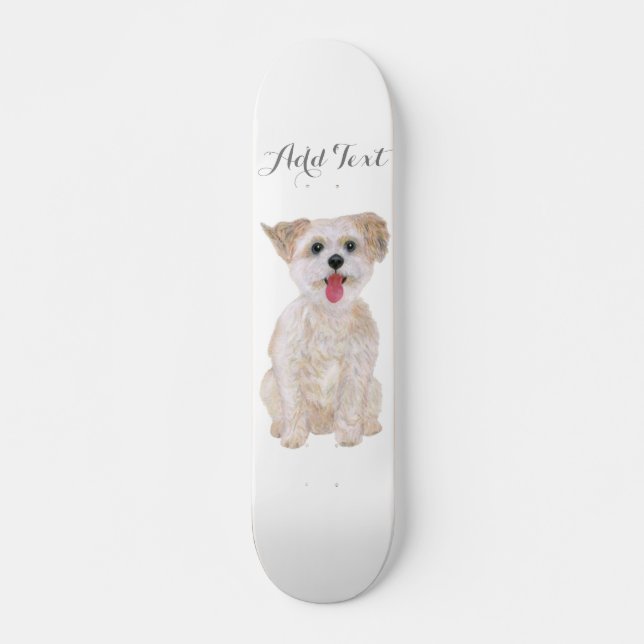 Morkie Dog Skateboards (Vorne)