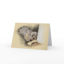 Morkie Grußkarte