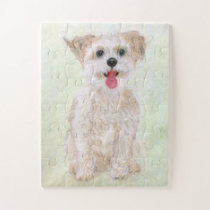 Morkie-Hund-Übergroßes Puzzle