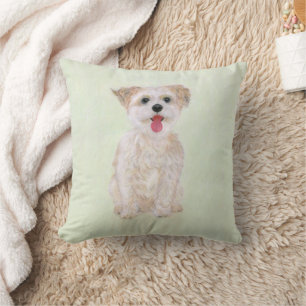 Morkie Hund Wurf Kissen