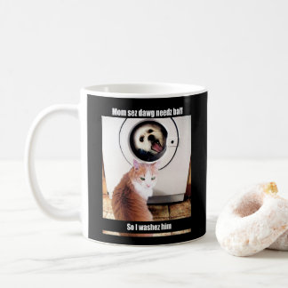 Morkie Hundekatze Meme lustige Spaß-Schalen-Tasse Kaffeetasse