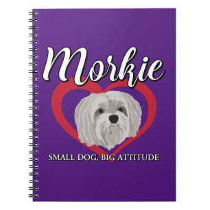 Morkie - Kleiner Hund, große Attitüde - 3 Notizblock
