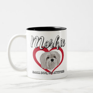 Morkie - Kleiner Hund mit großer Attitüde 3 Zweifarbige Tasse