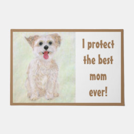 Morkie Mutter Schutzhund Doormat groß Fußmatte