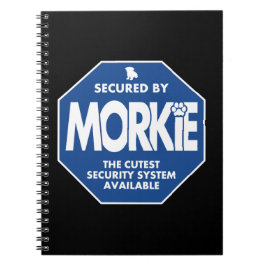 Morkie-Security-Blue Notizblock
