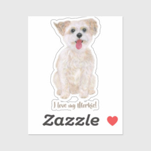 Morkie Tattoo Personalisiert Aufkleber