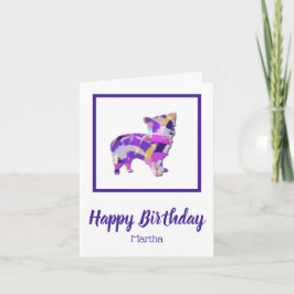 Morkie Terrier Dog Silhouette PPY&B Geburtstag Karte