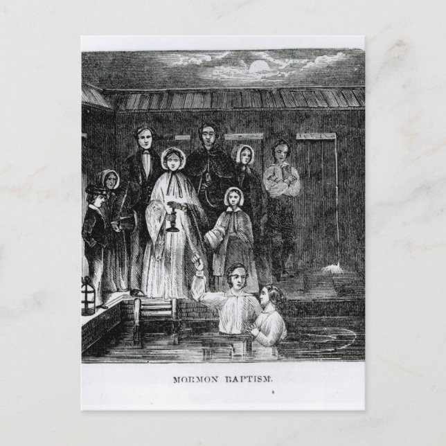 Mormon Baptisse Postkarte (Vorderseite)