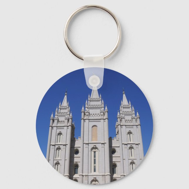 Mormon (LDS) Tempel in Salt Lake City, Utah Schlüsselanhänger (Vorderseite)