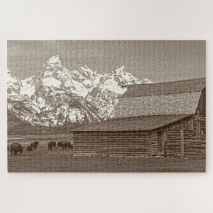 Mormon Row - Grand Tetons - 20x30 - 1014 Stk.