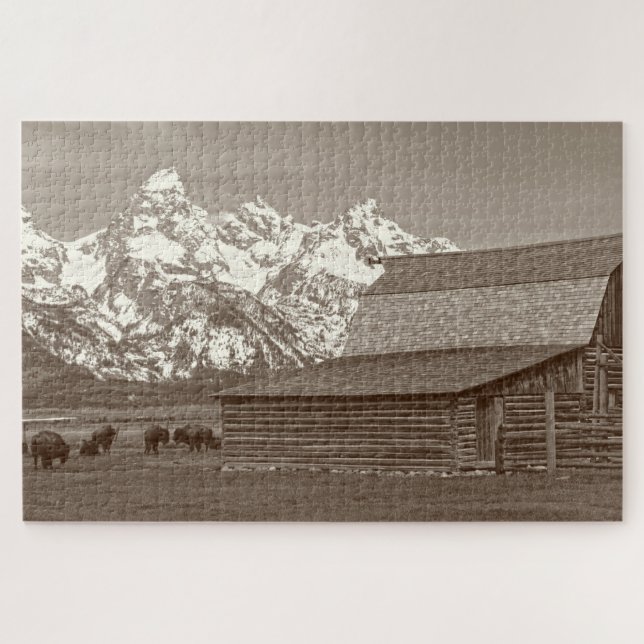 Mormon Row - Grand Tetons - 20x30 - 1014 Stk. (Horizontal)