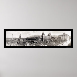 Mormon Temple Grounds Foto 1912 Poster