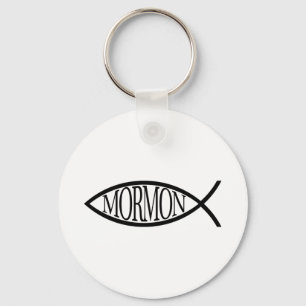 Mormonische Fische Schlüsselanhänger