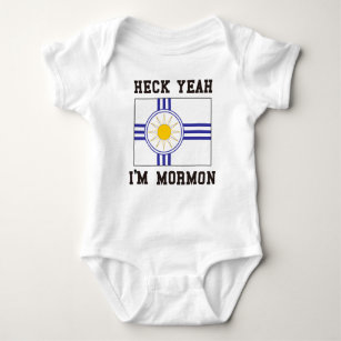 Mormonische Flagge Baby Strampler