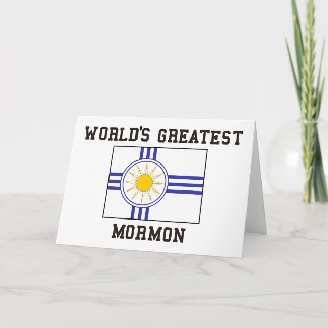 Mormonische Flagge Karte (Vorderseite)