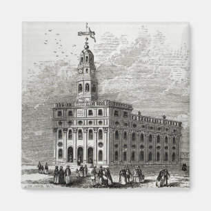 Mormonischer Tempel in Salt Lake, 1854 Magnet