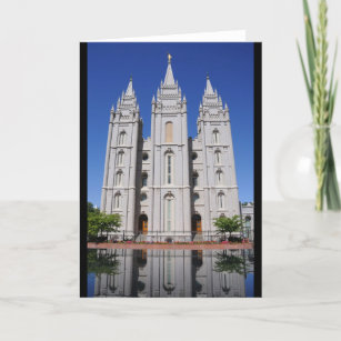 Mormonischer Tempel (LDS) in Salt Lake City, Utah Karte