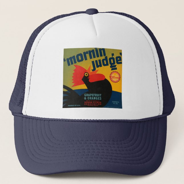 Mornin Judge Grapefruit and Orange Truckerkappe (Vorderseite)