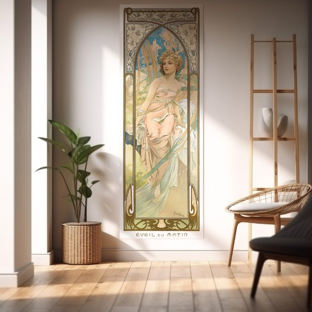 Morning Awakening Art Nouveau Poster Set 3/4 Mucha (Von Creator hochgeladen)