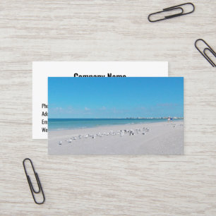 Morning Beach Business Cards Visitenkarte