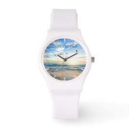 Morning Beach Seagulls Armbanduhr