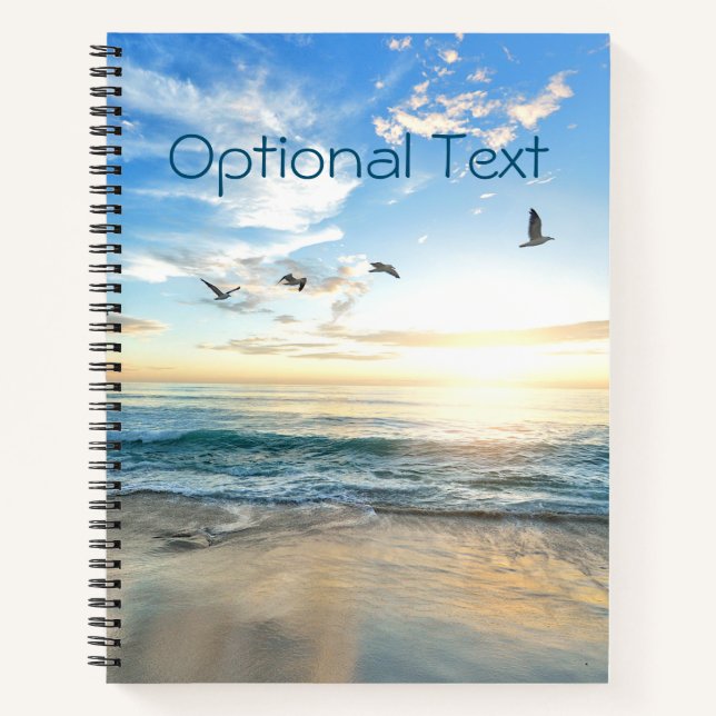 Morning Beach Seagulls Notizbuch (Vorderseite)