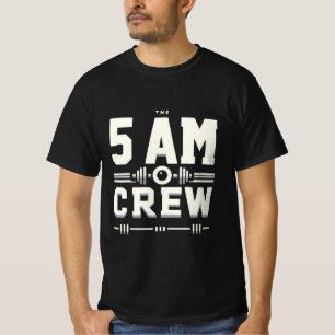 Morning Bestie Mode - 5.00 Uhr Crew Fitness Beklei T-Shirt