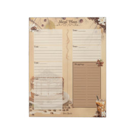 Morning Brew 7 Day Meal Planner Tear-Away Notizblock