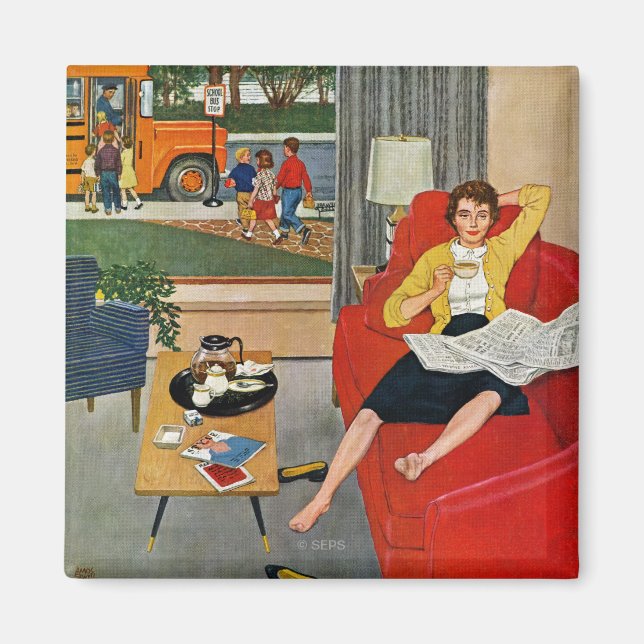 Morning Coffee Break Magnet (Vorne)