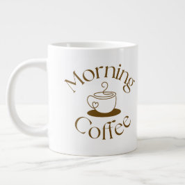 Morning Coffee Lover Gift for co-worker Jumbo-Tasse
