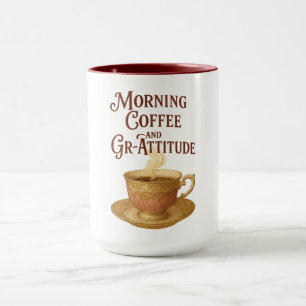 Morning Coffee und Gr-Attitude-Tasse Tasse