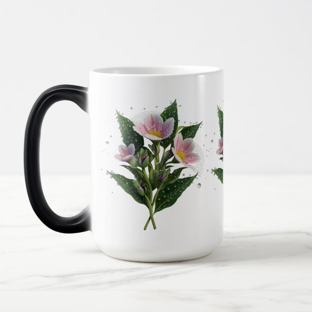 Morning Dew Blossom Morphing Tasse 15 oz - Blumens (Links)