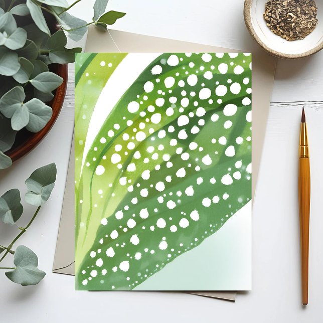Morning Dew | Moderne botanische Wasserfarbe Postkarte (Von Creator hochgeladen)