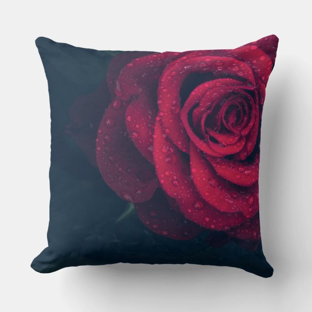 Morning Dew Rose Kissen (Vorderseite)