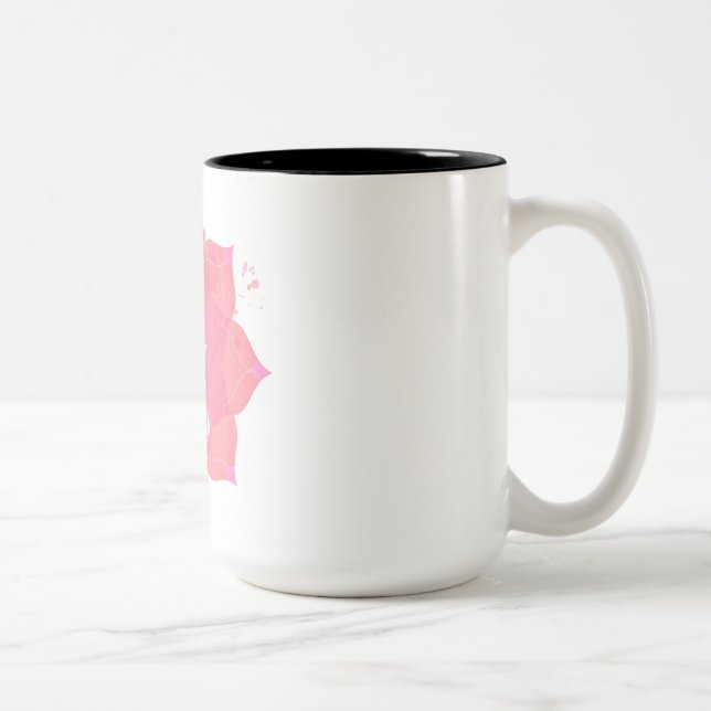 "Morning Elixir: Aufstieg und Sip-Tasse" Zweifarbige Tasse (Rechts)