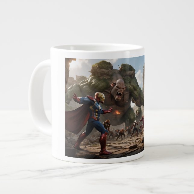 "Morning Elixir: [SAM_SAMI] Classic Coffee Tasse" Jumbo-Tasse (Vorderseite Links)