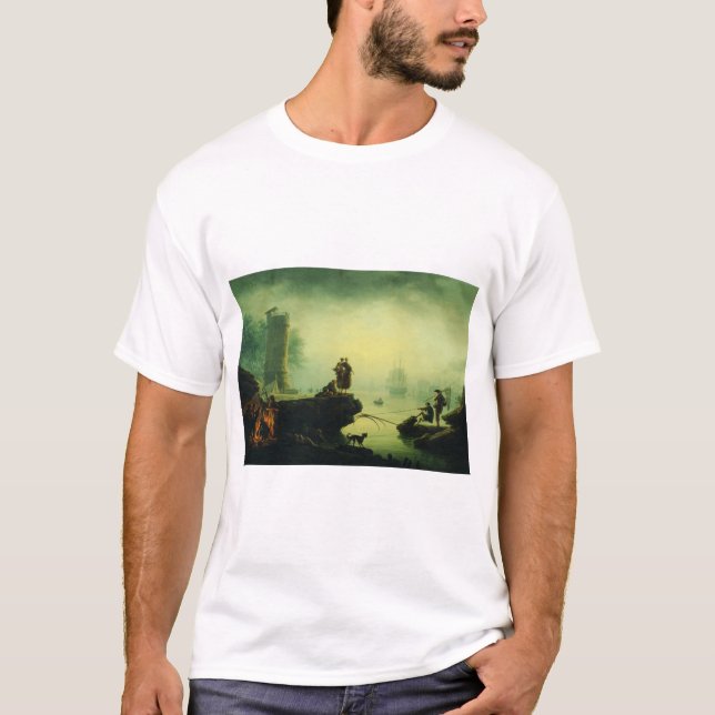 Morning Fog at sea by Joseph Vernet  T-Shirt (Vorderseite)