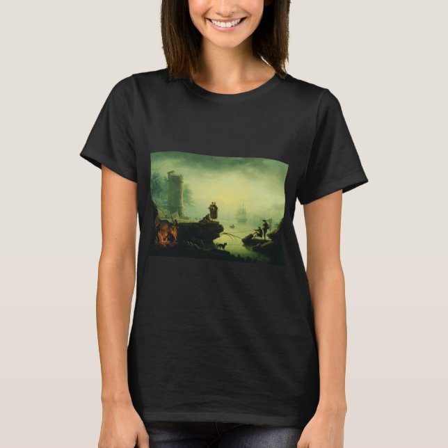 Morning Fog at sea by Joseph Vernet  T-Shirt (Vorderseite)