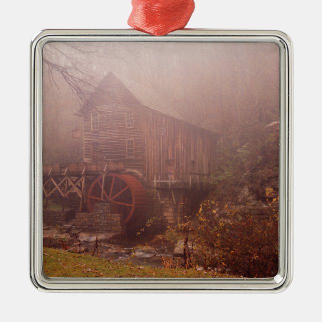 Morning Fog Silbernes Ornament (Vorne)